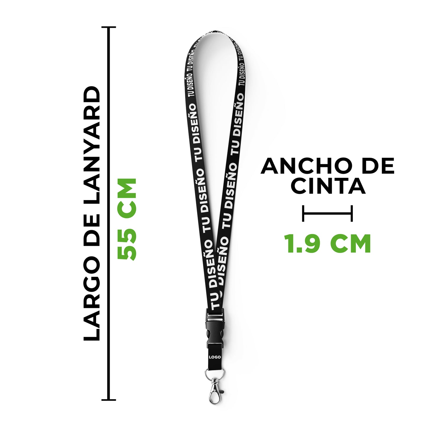 Lanyard 19mm personalizado para Personal del IMSS