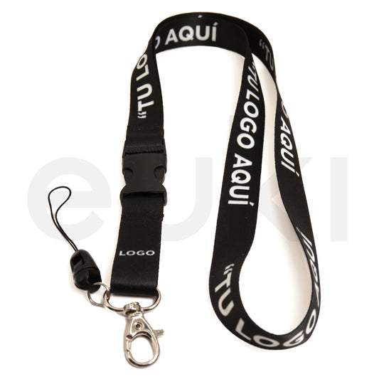 Lanyard USB Personalizado 19mm | Porta Gafete con Logo 20 Piezas