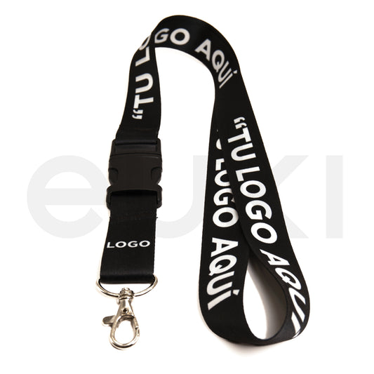 Lanyard Personalizado 25mm | Porta Gafete con Logo 20 Piezas