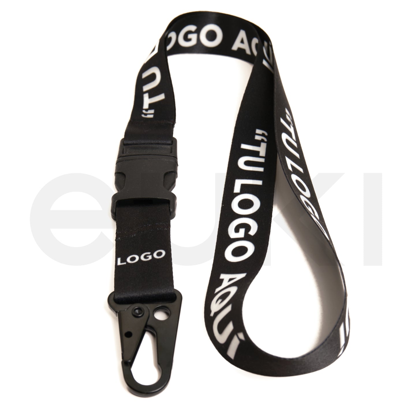 Lanyard Táctico Personalizado 25mm | Porta Gafete con Logo 20 Piezas